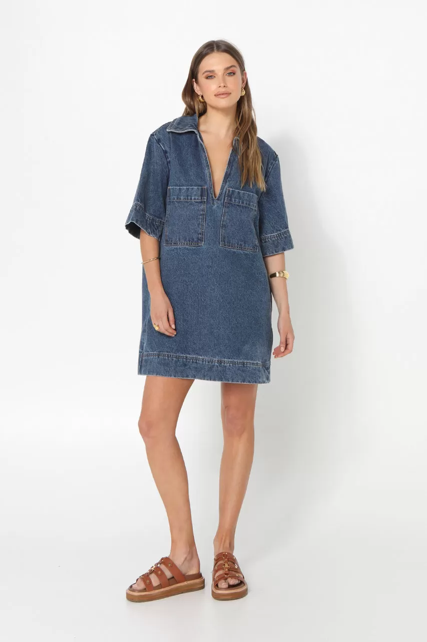 Tara Mini Dress | Indigo