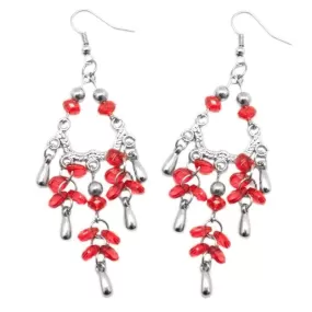 To the Dance Floor Red Earrings