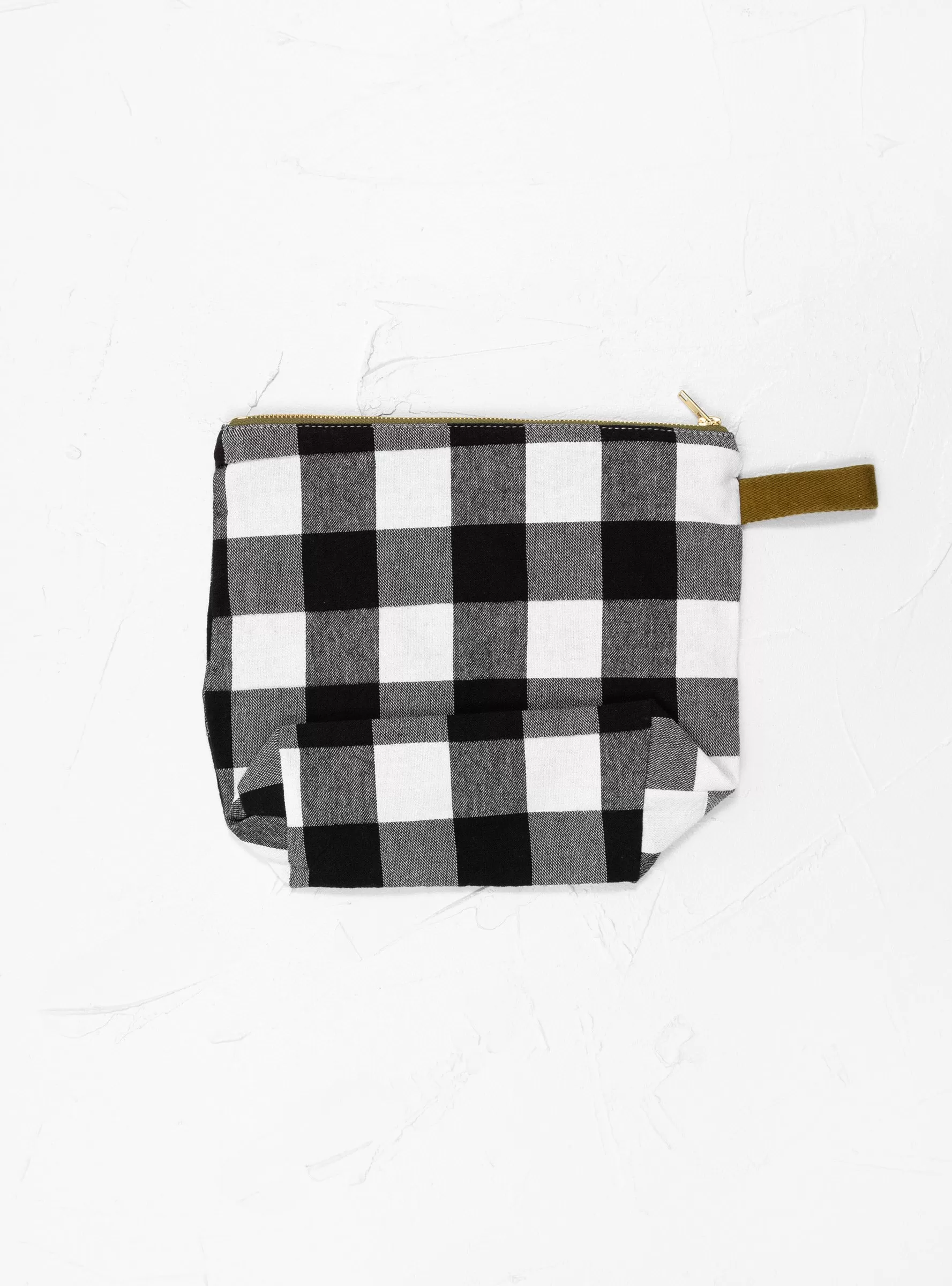 Toiletry Bag GM Black & White Caviar Check