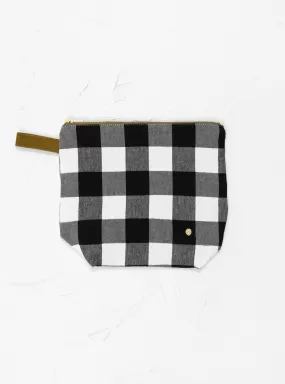 Toiletry Bag GM Black & White Caviar Check