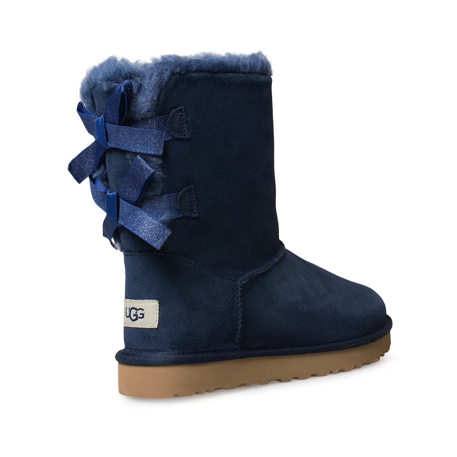 UGG Bailey Bow Sparkler Navy Boots - Women's