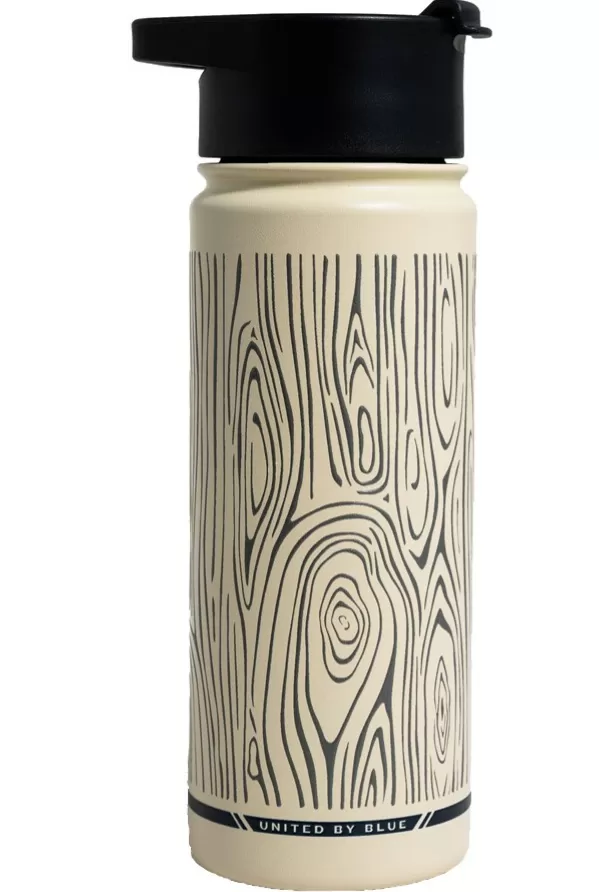 UNITED BY BLUE INSULATED STEEL BOTTLE 22 OZ woodgrain eggshell