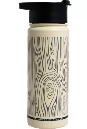 UNITED BY BLUE INSULATED STEEL BOTTLE 22 OZ woodgrain eggshell