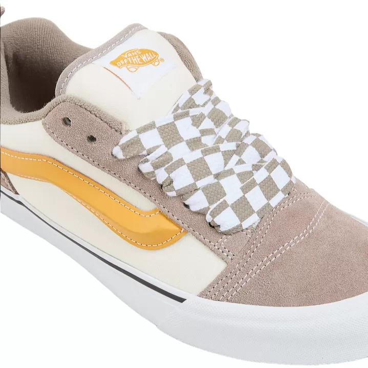 vans men's sneakers shoe Knu Skool VN0009QC0BP multicolour-beige-ochre