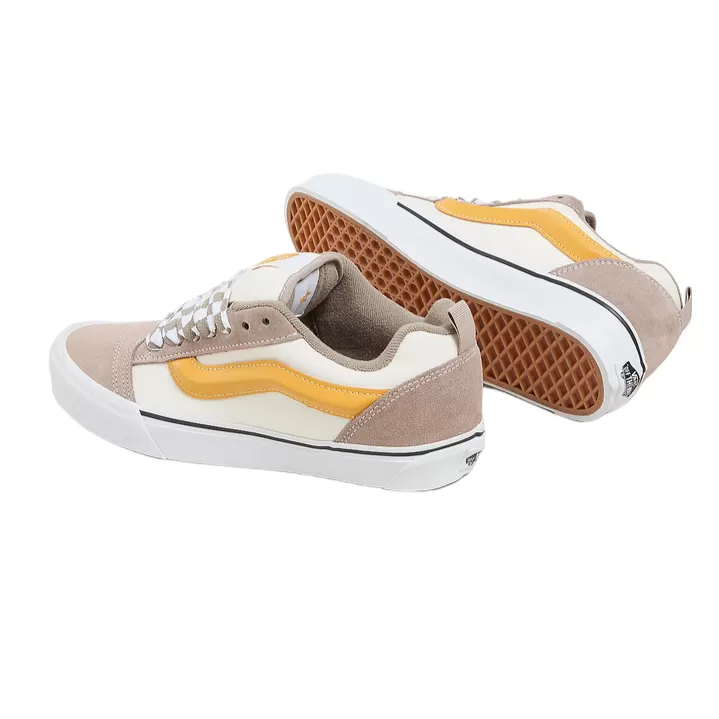 vans men's sneakers shoe Knu Skool VN0009QC0BP multicolour-beige-ochre