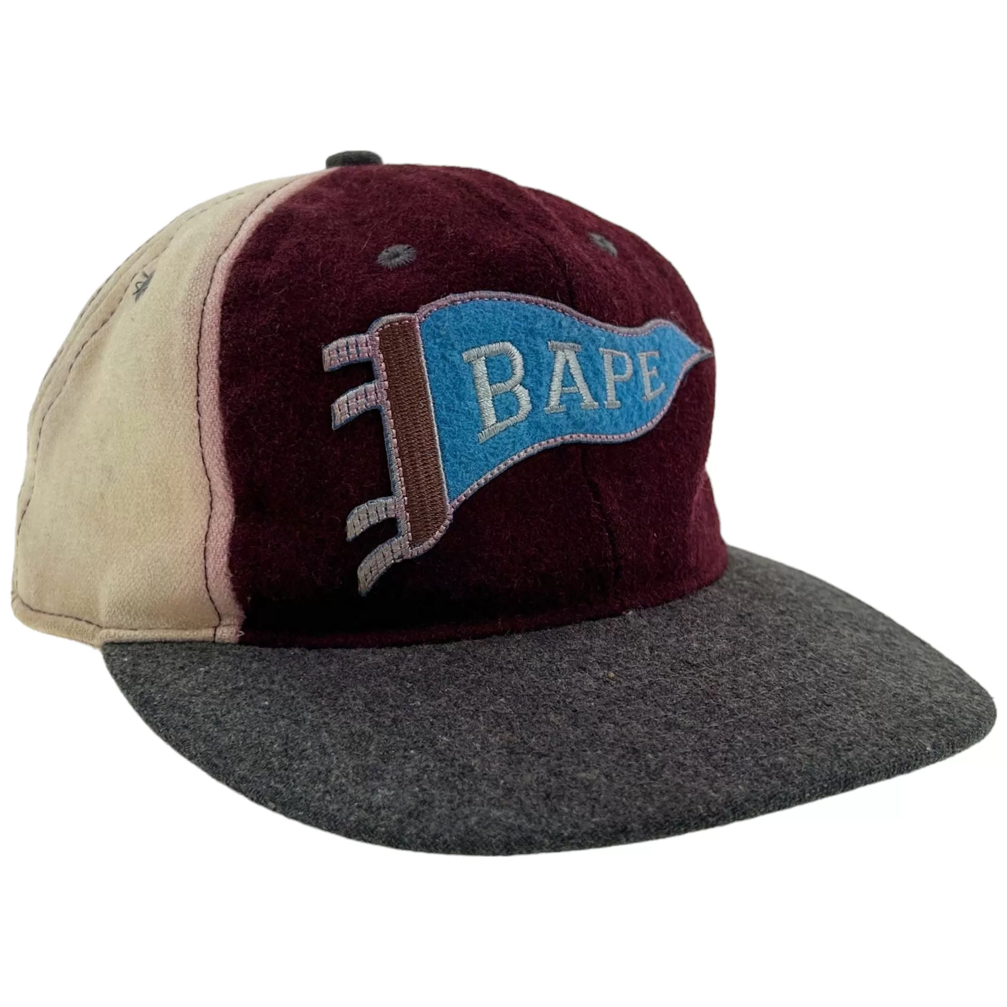 Vintage BAPE Flag Snap Back Hat