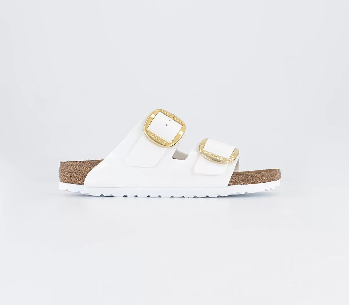 Womens Birkenstock Arizona Big Buckle White Patent