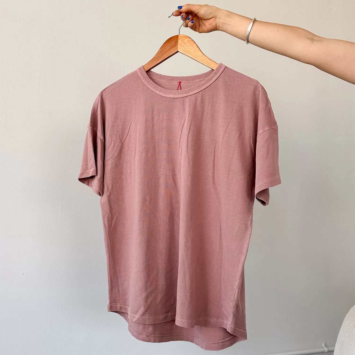 Womens Cotton Her Tee - Dried Rose