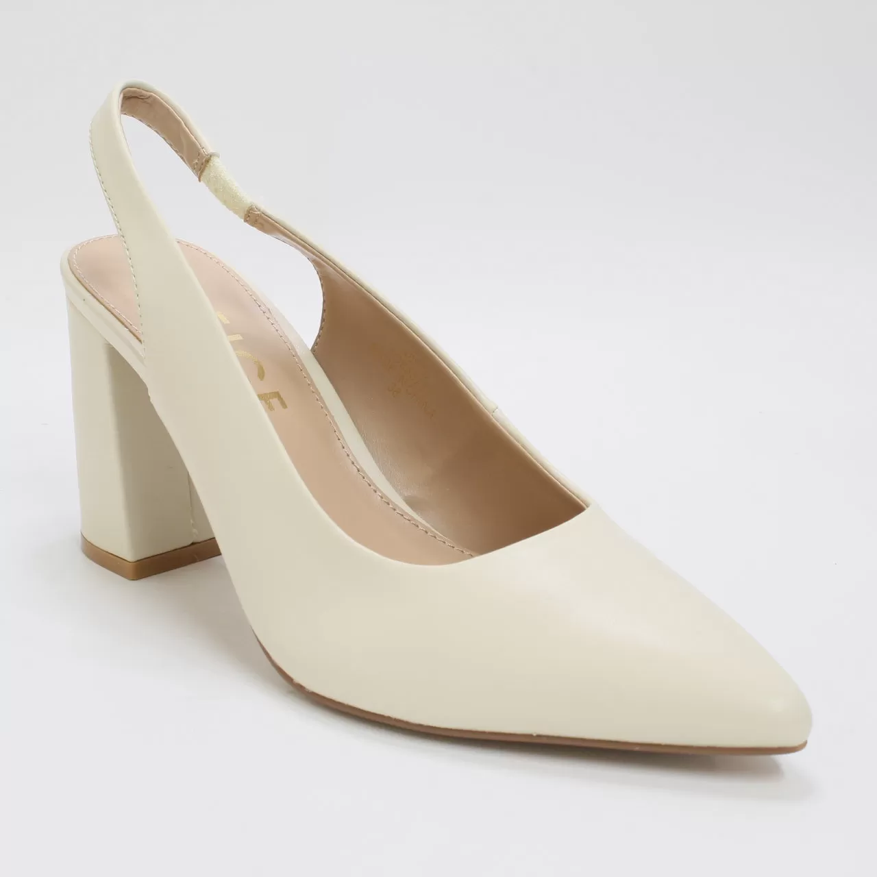 Womens Office Wide Fit Maestro Slingback Heel Courts Off White