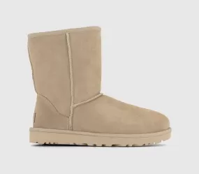 Womens UGG Classic Short II Boots Mustard Seed